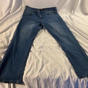 Kenneth Cole New York Men's Straight Fit Jeans Stretch Blue Size 32x30